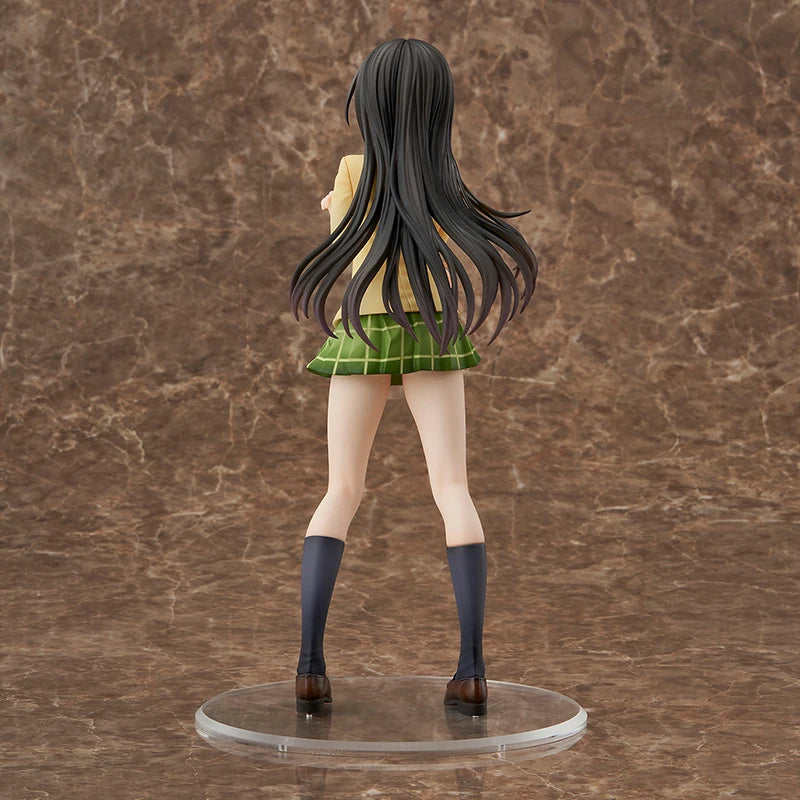 100% Original:To Love Ru Kotegawa Yui Winter uniform 25cm PVC Action Figure Anime Figure Model Toys Figure Collection Doll Gift