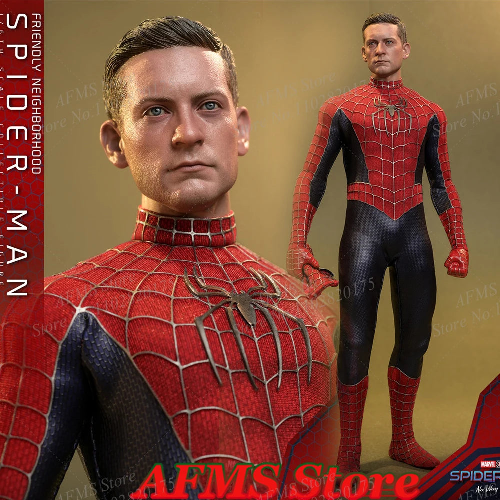 HOTTOYS HT 1/6 MMS661 Men Soldier Spider-Man No Way Home Tobey Maguire Marvel Hero Dolls 12Inch Action Figure Model Toys