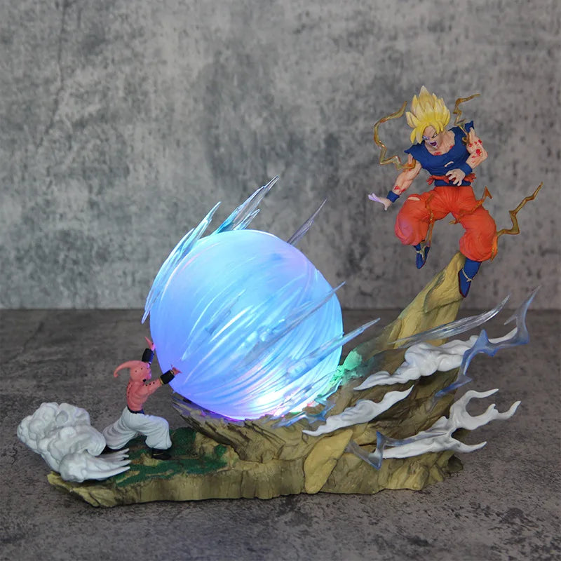 21см Dragon Ball Z Buu срещу Goku Модел Super Saiyan Genki Bomb Екшън фигурка Модел PVC статуя кукла колекция модел играчки подарък