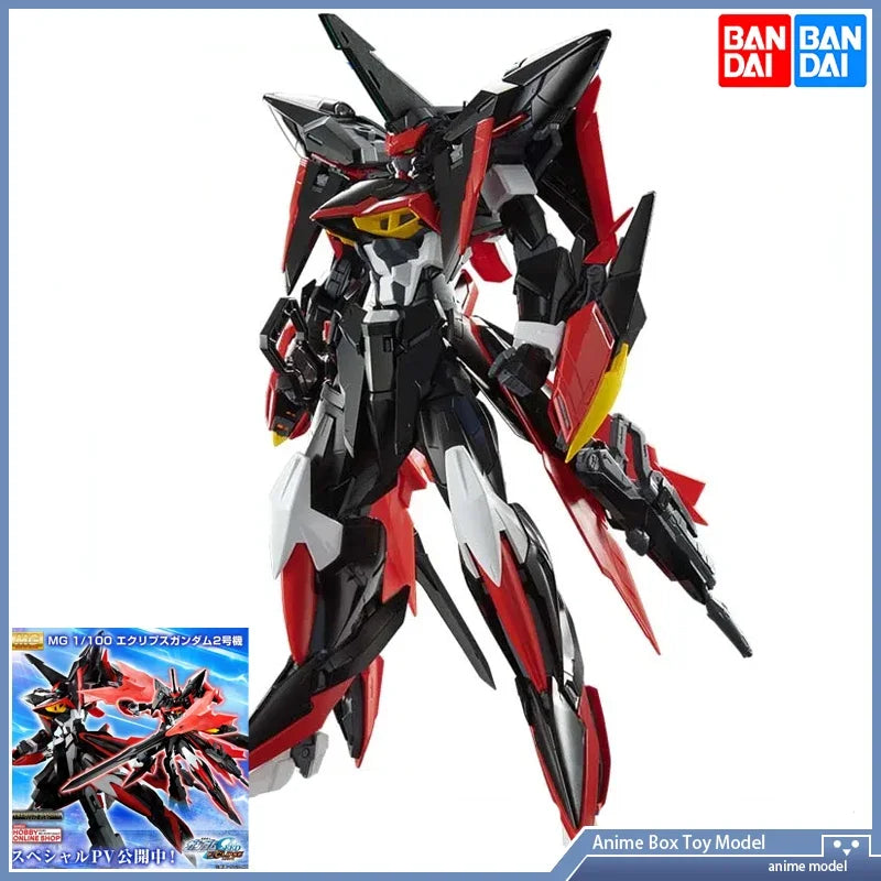 Gundam BANDAI PB Limit MG 1/100 MVF-X08R02 ECLIPSE GUNDAM REACTOR 2 Assembly Model Kit Action Toy Figures Anime Gifts