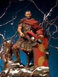 New Unassembled 1/24 75mm ancient Roman warrior stand with shield Resin Figure Unpainted Model Kit