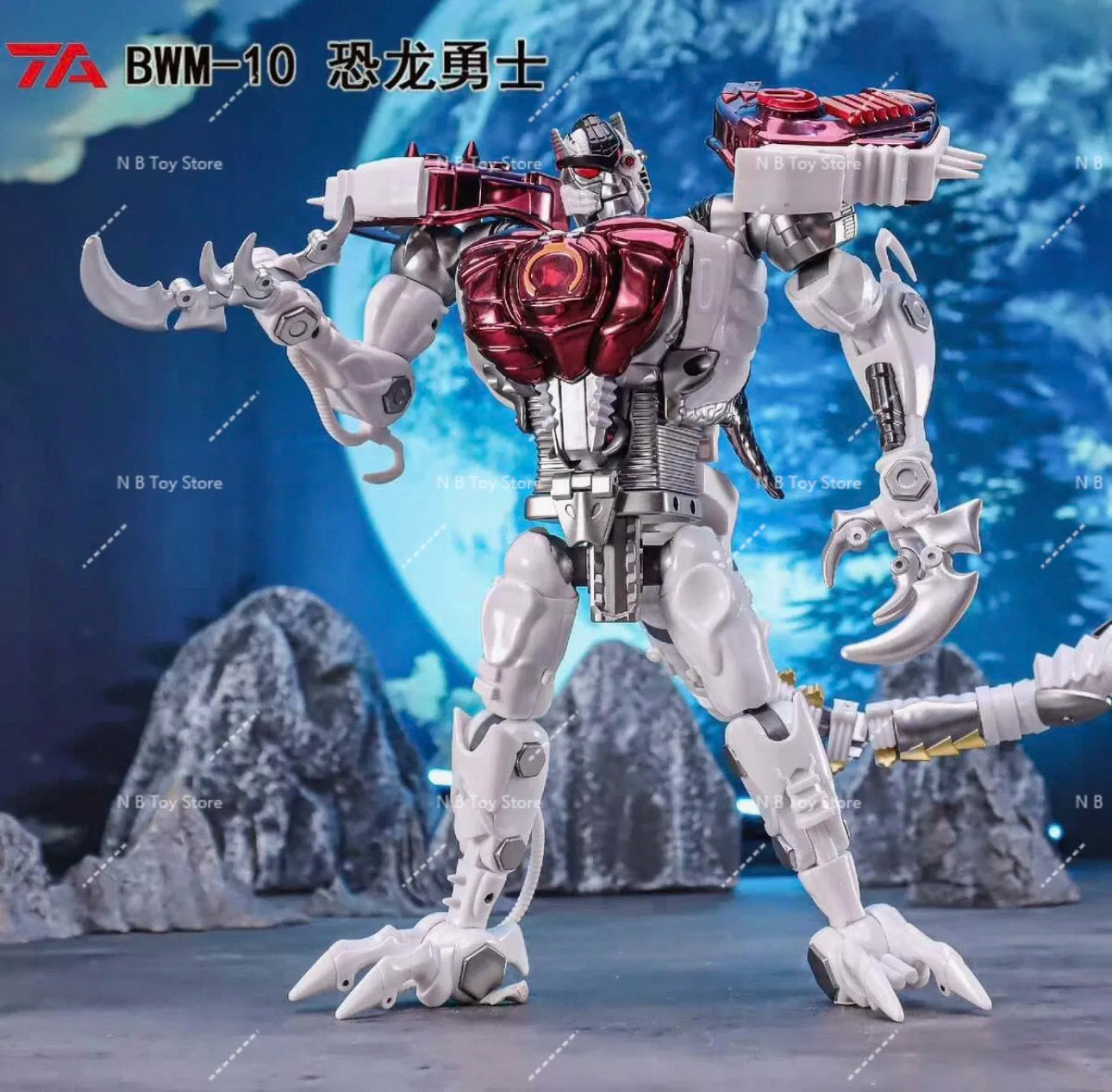 [IN STOCK 2.0] TransArt Toys TA BWM-10 BWM10 Dinobot METAL Dragon Beast Wars BW Action Figure Collect Gift