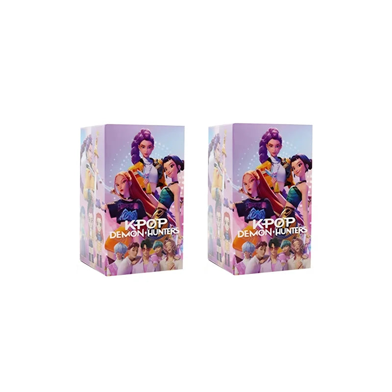 Popular anime blind boxes: K-pop Devil Hunter mini cute boy and girl fan figurines, ornaments, and surprise gifts.