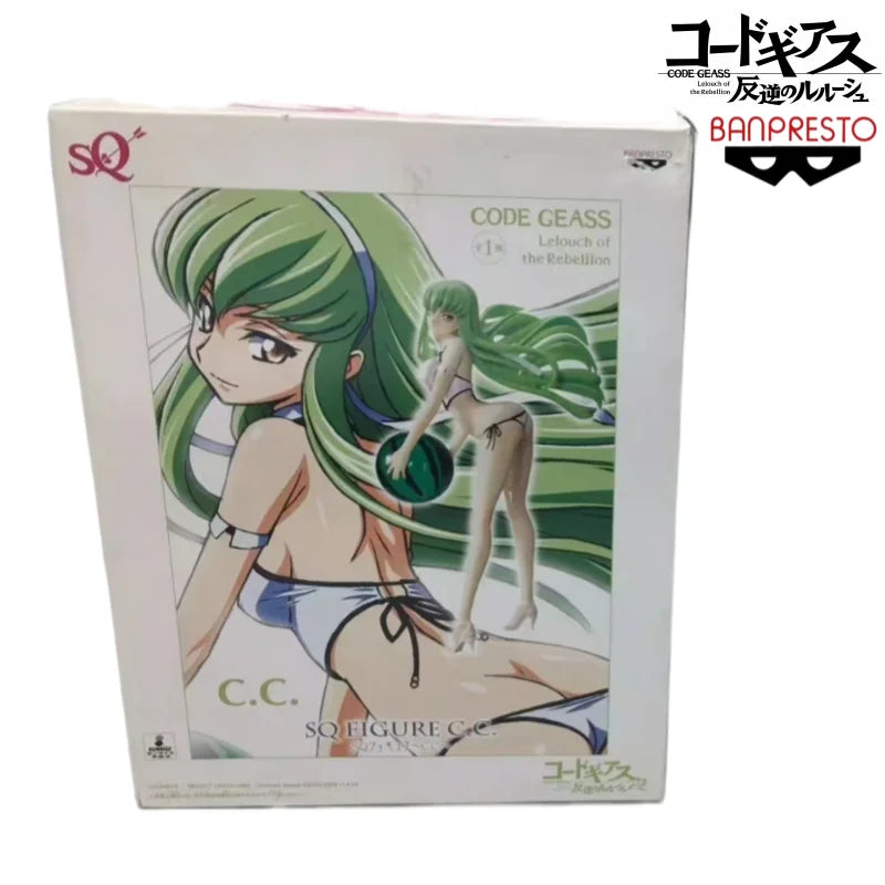 In Stock Original Banpresto Lelouch of The Rebellion C C Swimsuit A Young Girl Garage Model Toy Statue Collectible Ornaments