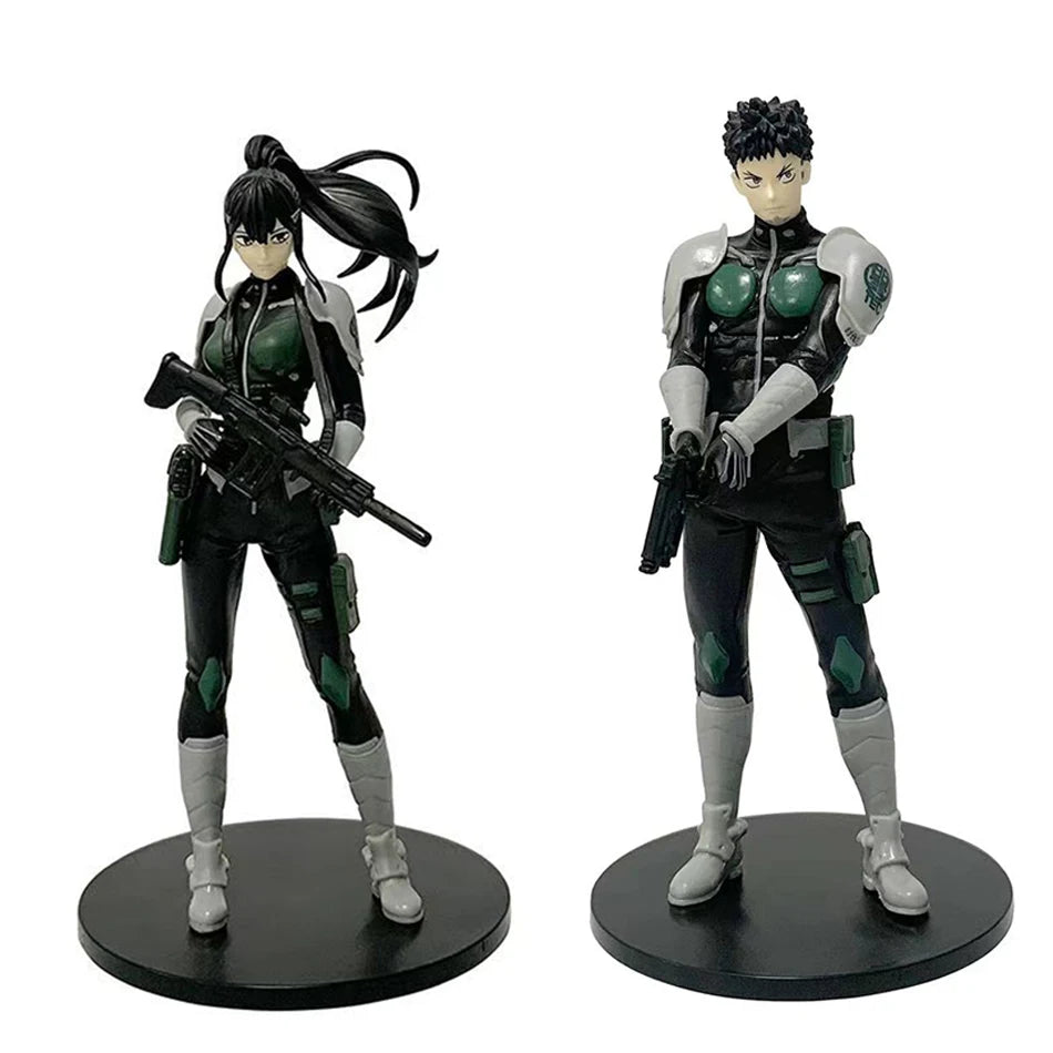 4PCS Amine Kaiju No. 8 Figure Kafka Hibino Mina Ashiro Skeleton Creative Cartoon PVC Model Toys Kids Action Statue Doll Gifts