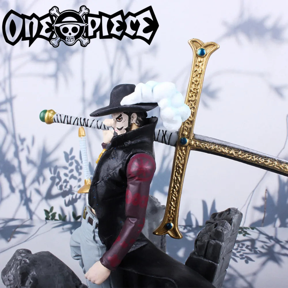One Piece Figure Daimaru Series Marineford Battle Mihawk Statue, Warlord Film Edition Collectible Model