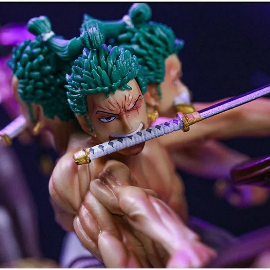 52 см One Piece Nine Sword Style Asura Zoro Фигура Голяма Аниме Статуя Епична Колекционерска Модел Декорация Орнаменти Подарък за Мъже