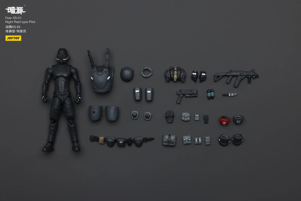 JOYTOY Dark Source 1/25 Scale Fear XS-03 Tactical Type-Pilot XS-02 Assault Type XS-01 Night Raid Type Action Figure Model Toys