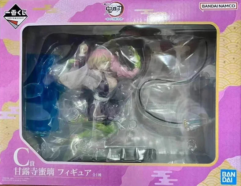 In Stock Original Bandai Ichibankuji Demon Slayer Exposed Knife Forging Village Kanroji Mitsuri Figure Anime Model Toy Gift