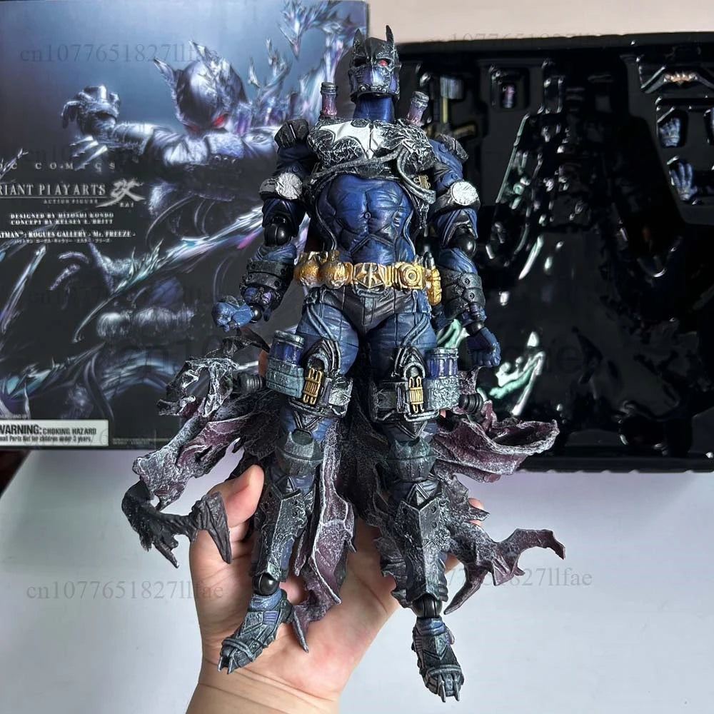 PLAY ARTS Kai Bruce Wayne Figure Rogues Gallery Fries Freeze Character Bad Guys Action Figure Model Toys Room Ornament Gift