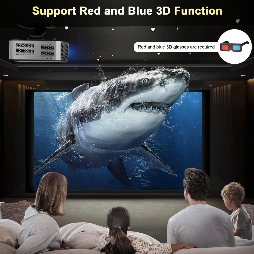 2025 Horlat 45000 Lumens 4K UHD Projector Laser TOF Focus Android 12 WiFi 1080P Full HD Home Theater Movie Projector for Netflix