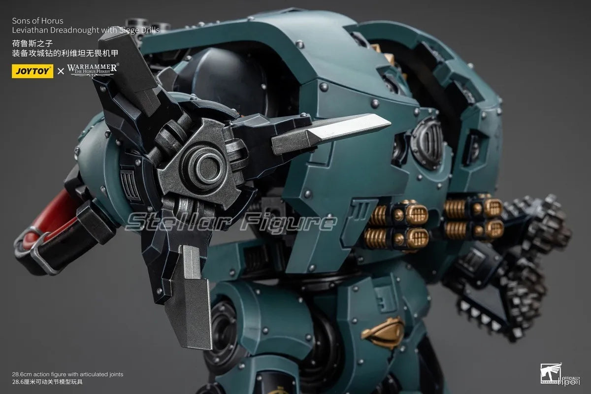 【SF】JOYTOY 1/18 Action Figure Sons of Horus Leviathan Dreadnought with Siege Drills Model Toys Gifts Collection Ornaments