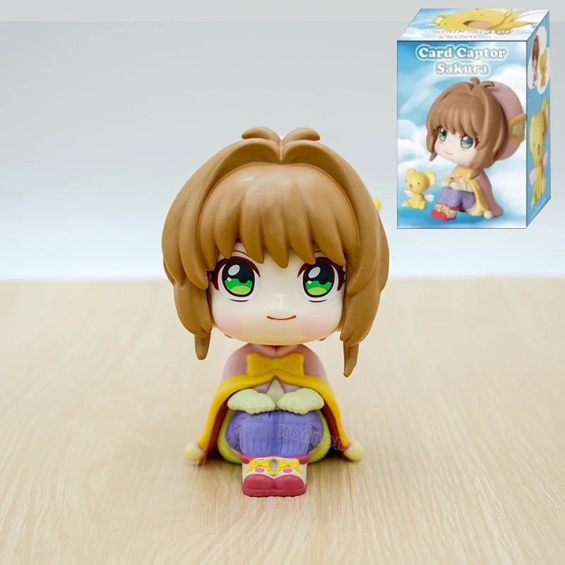 22cm Cardcaptor Sakura Sakura Kinomoto Nurse Anime Girl Figure Card Captor Sakura Kerberos Action Figure Model Doll Toys Gifts