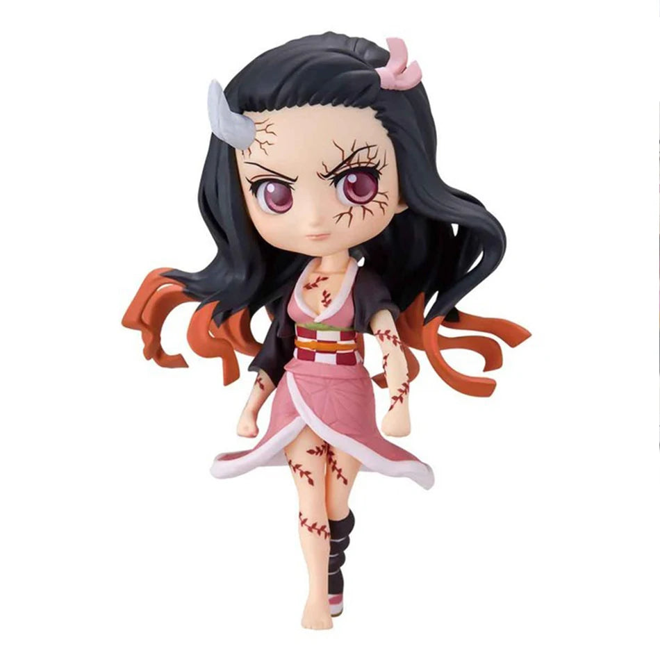 15cm Anime Demon Slayer Kimetsu no Yaiba figure Kamado Tanjirou Action Figure Agatsuma Zenitsu Nezuko Warrior PVC Model Toys