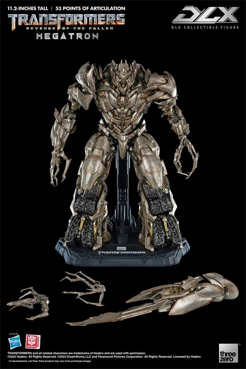【In Stock】3A Threezero DLX Megatron Revenge Of The Fallen Action Model Transformers Robot Toys Collectible