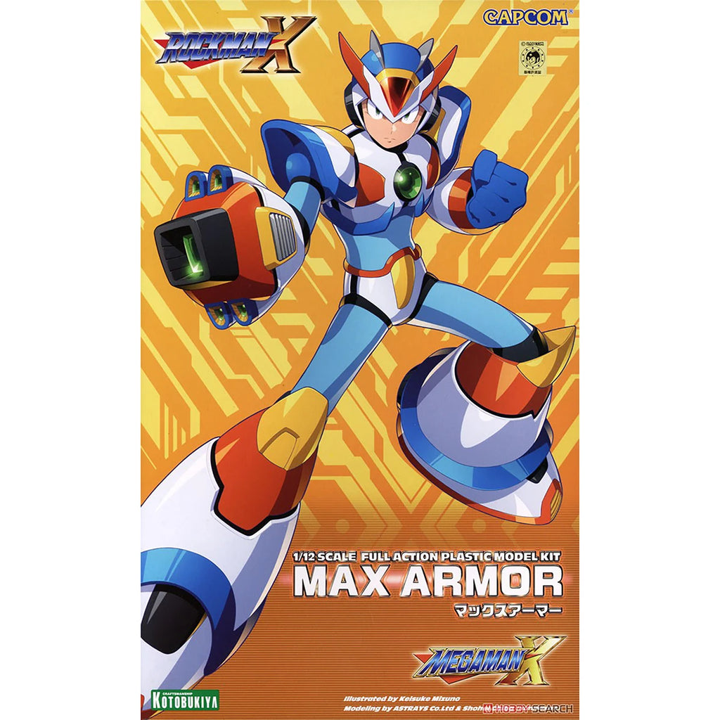 Original Genuine Kotobukiya Model Kits Rockman X3 X Max Armor Game Character Assembly Action Model Decoration Collection Gift