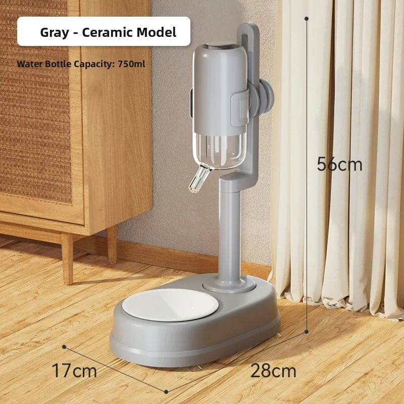 Auatic Hanging Dog Waterer No Wet Mouth Pet Drinking Fountain Cage Feeding Bowl Watering Pot Hipidog Pet Supplies