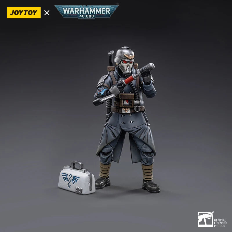 JOYTOY Warhammer 40K action figure 1/18 Astra Militarum Death Korps of Krieg Veteran Squad Guardsman Medic figures Toys