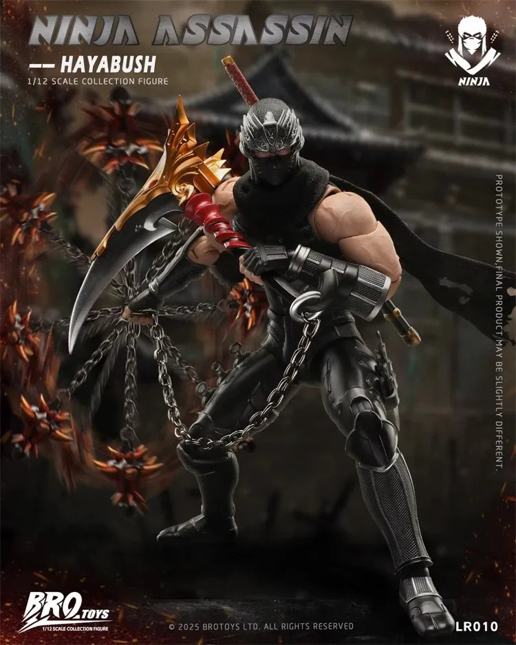 TYCTOYS Genuine BROTOYS 1/12 LR010 Ninja Assassin Falcon - Ninja Gaiden 6-inch Full Set Action Figure Model Toy Holiday Gifts