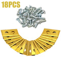 9 / 18 / 30pcs Lawn Robot Blade Plating Lawn Mover Replacement Blade For Worx Landroid Robot Mower Replacement Blade With Screws