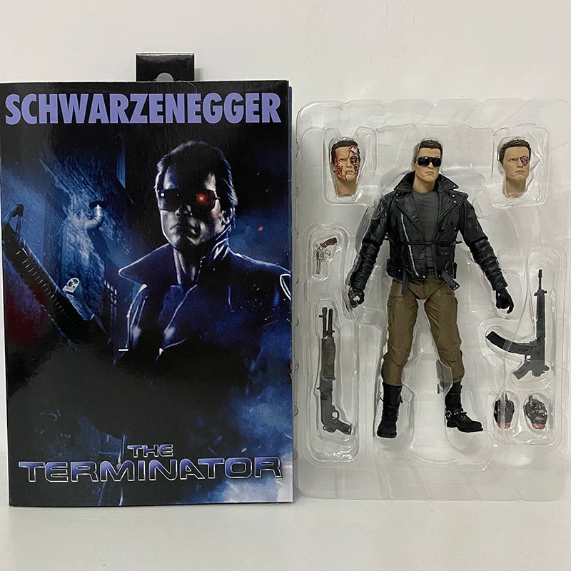NECA Sarah Terminator Figure 2 Judgment Day T-800 Arnold Schwarzenegger Dark Fate Sarah Connor Action Figure Model Toy Gifts