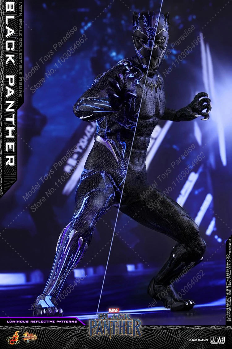 HotToys HT MMS470 1/6 Collectible Toys Black Panther 2.0 Men Soldier Super Hero 12inch Action Figure Model Gifts