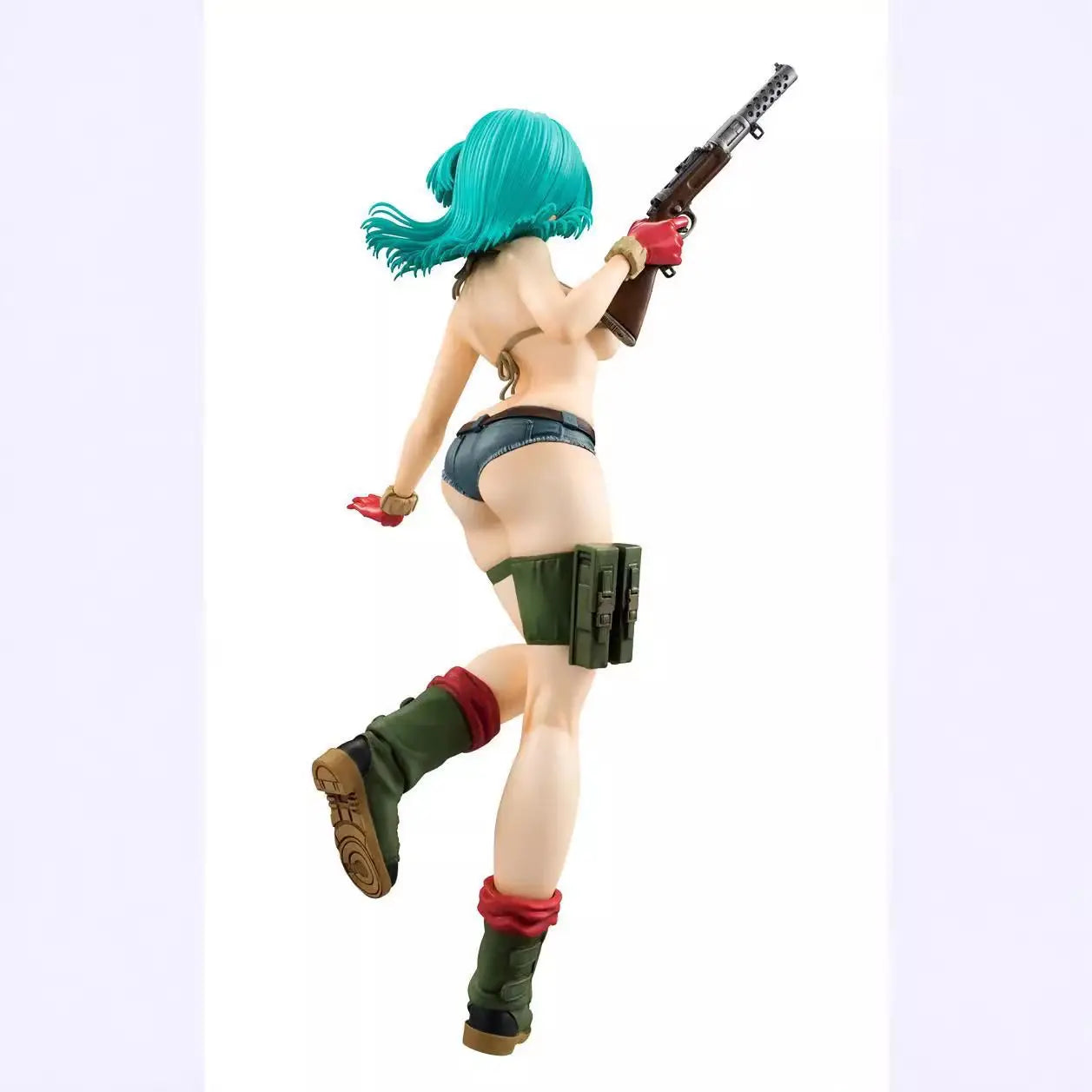 Ragon Ball Figure Bulma Figure Camouflage Bulma Action Model Cute Glitter Glamours Gk Collectible Room Doll 22cm Decoration Toys
