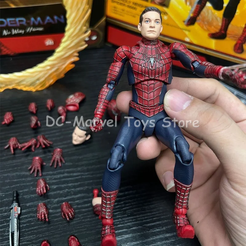 In Stock Ko Mafex 241 Tobey Maguire Spider Man No Way Home Friendly Neighborhood Spider Man Anime Action Figure Model Gift Toys