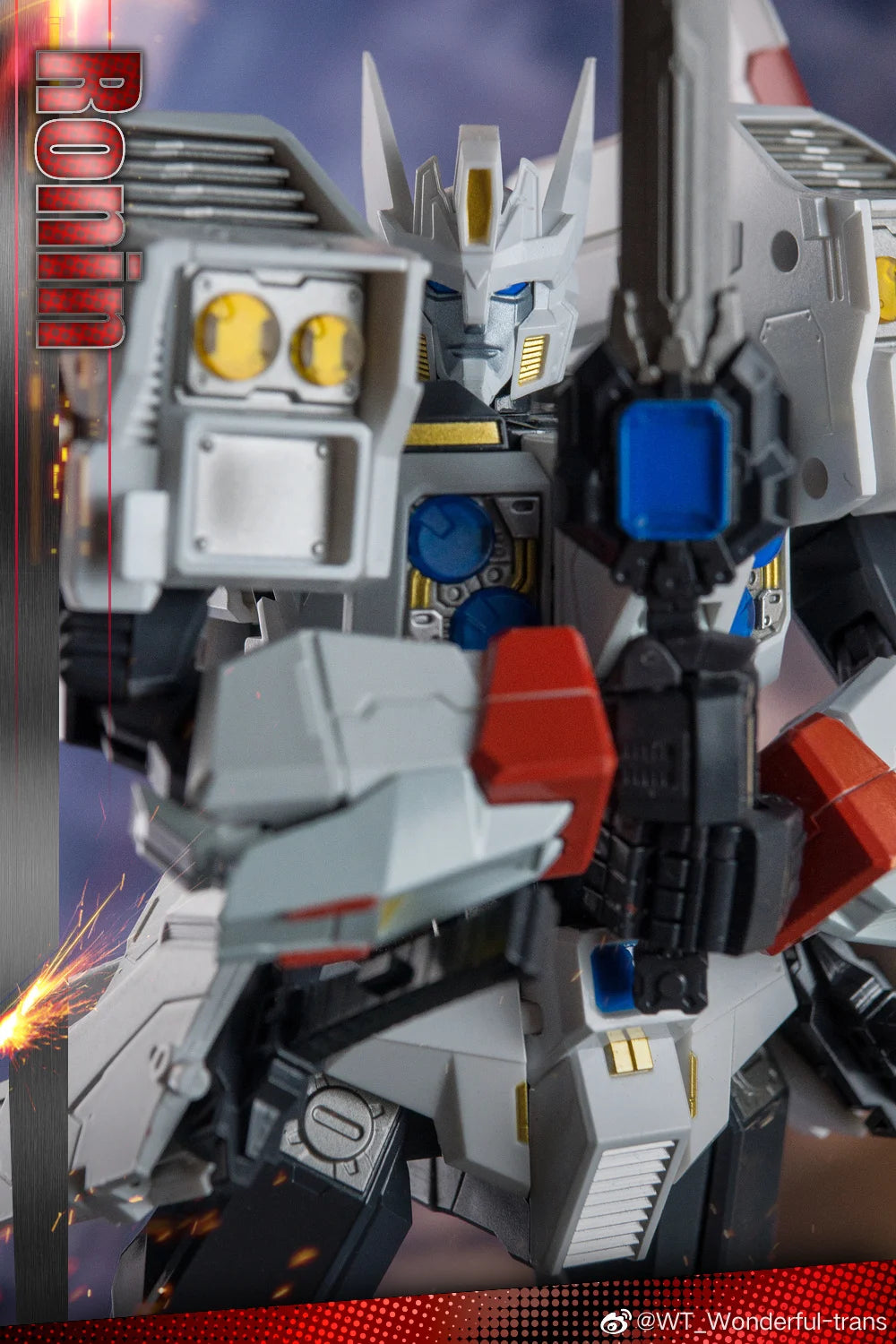 NEW Transformation Wonderful Trans WT01 WT-01 RONIN White Drift Robot Masterpiece Action Figure Toys With Box