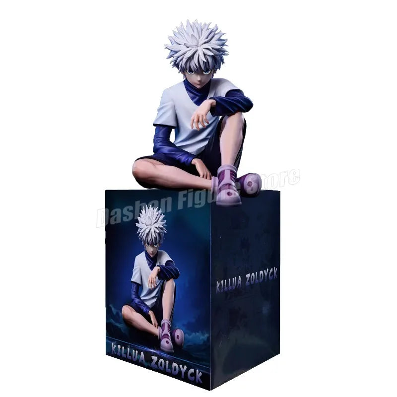 PG Hunter×Hunter GON FREECSS Killua Zoldyck Action Figure Noodle Stopper Anime Killua Figure Statue Car Ornaments PVC Model Toys