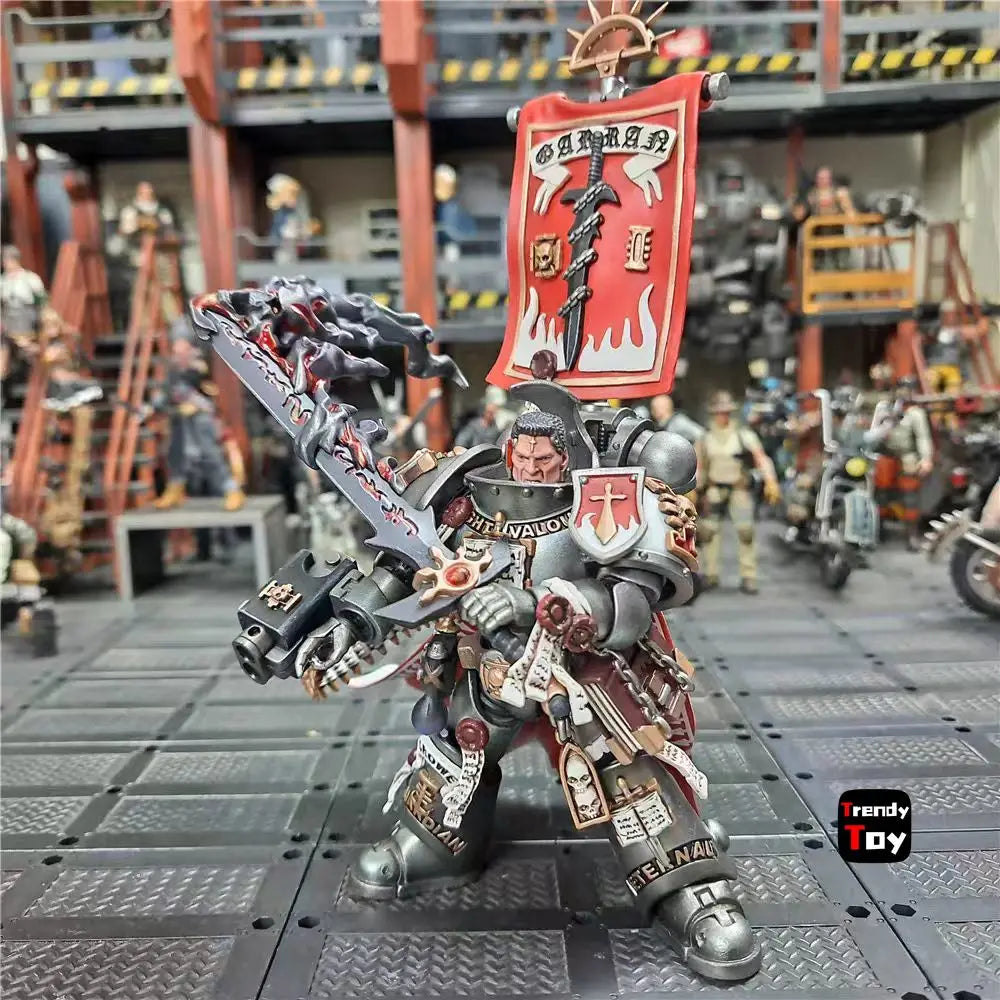 【JOYTOY】Warhammer 40K Грей Рицари Кастелан Кроу 1/18 Екшън фигурка играчка