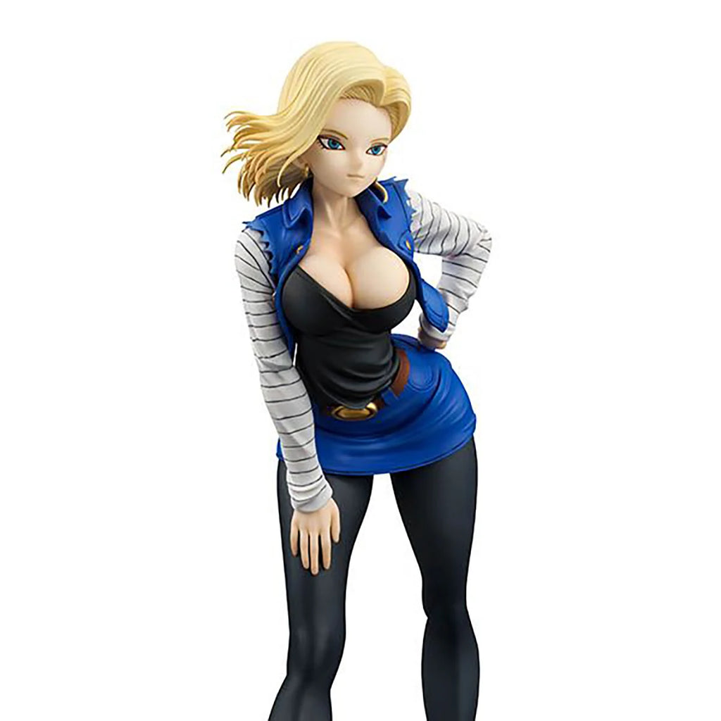 100% Original in Stock MegaHouse Dragon Ball Gals Dragon Ball Z Android 18 Model Toys Anime Figure Collection Series Model Toys