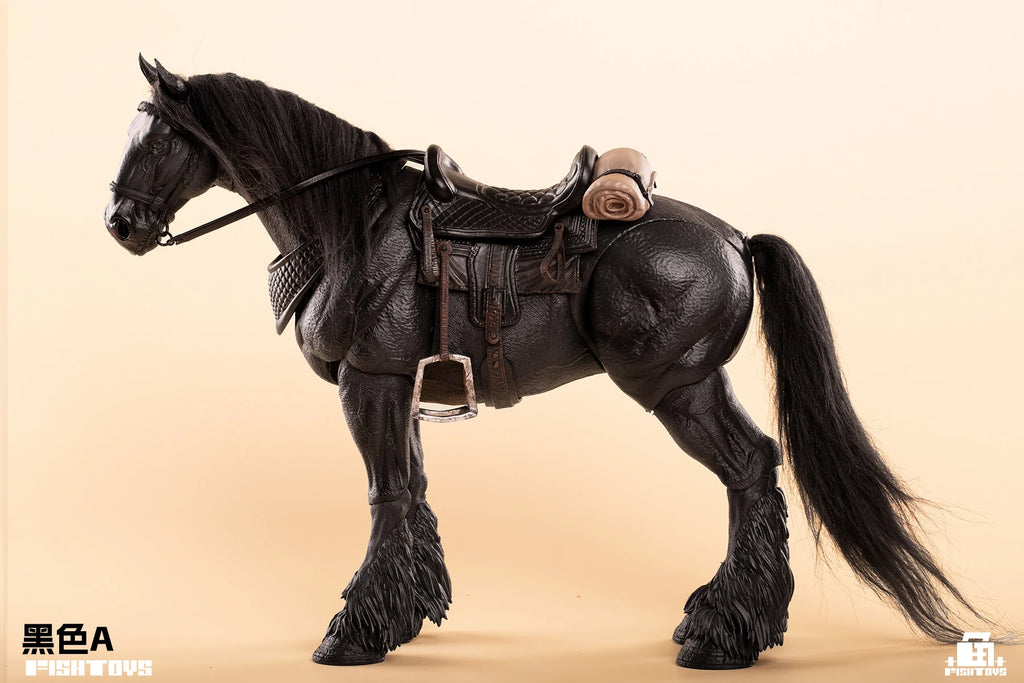 In Stock Fish Toys 1/12 Aciton Figure Pvc Model Waste Land Series Panchromatic Horse Animal Statue Customized Decoration Toys