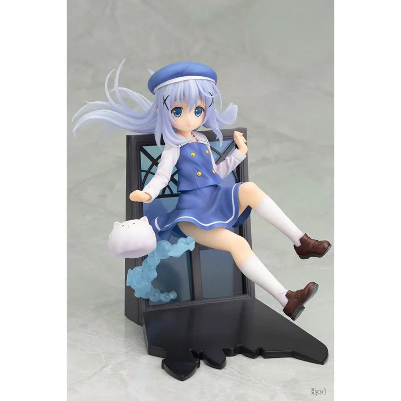 In Stock Original KOTOBUKIYA Is The Order A Rabbit Kafuu Chino 1/8 15cm PVC Anime Figure Toy Gift Ornament