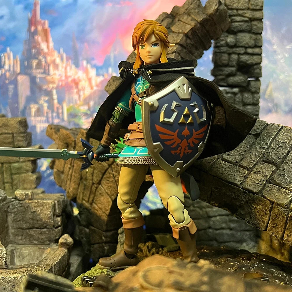 Figma The Legend Of Zelda Link Cloak Game Action Figure Tears Of The Kingdom Toys Clothes Accessory Applicable 1/12 Model