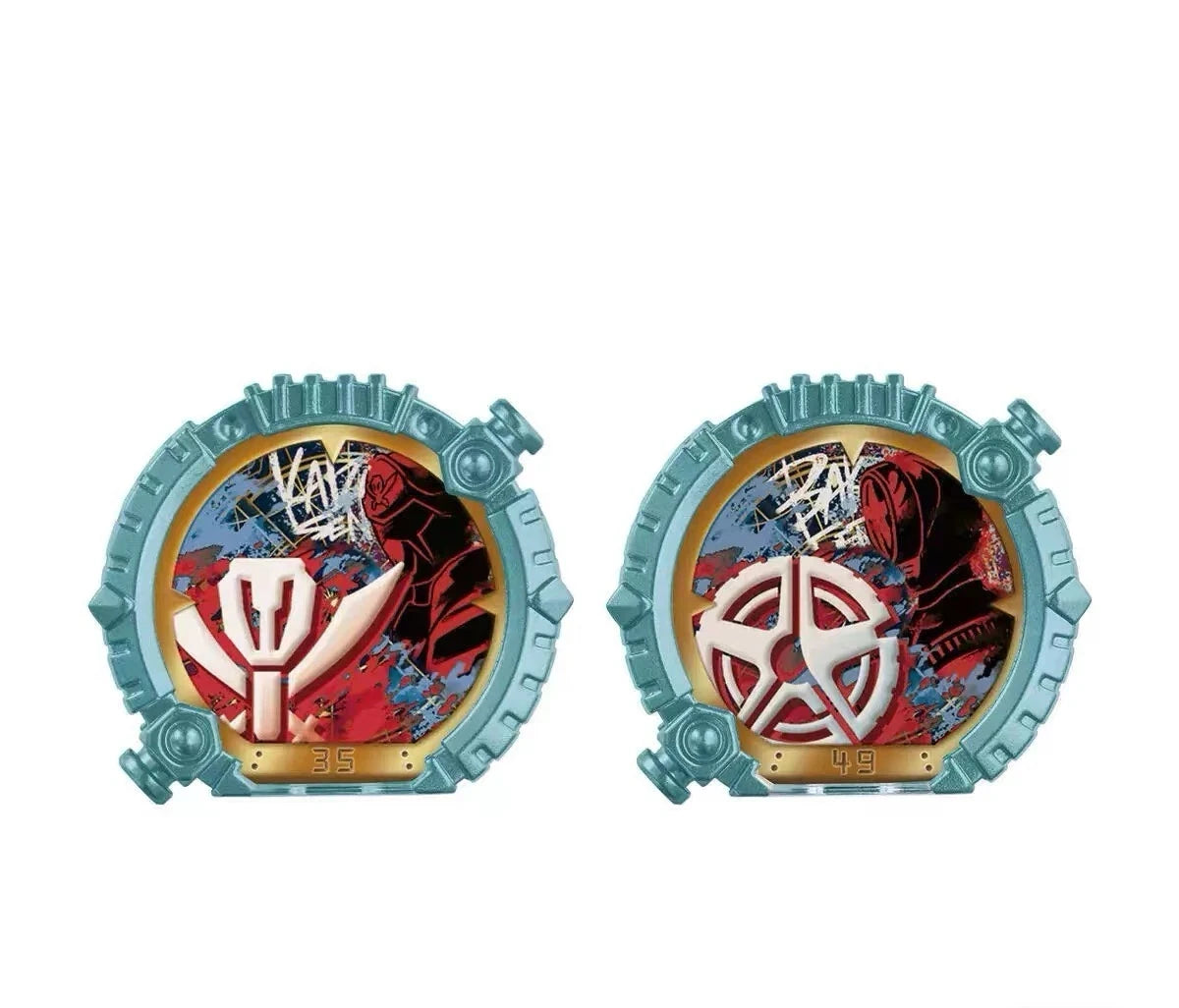 Bandai Genuine DX No.1 SENTAI GOZYUGER TEGASWORD Leon Buster 50 Sentai Ring Figure Toys Gift Collectible Model