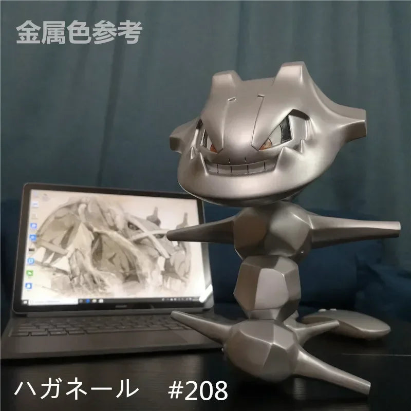 Anime Pokemon 1/20 Scale Onix Steelix Action Figures Gk Figurine Pokemon #095 #208 Collectible Model Room Decoration Novel Gift