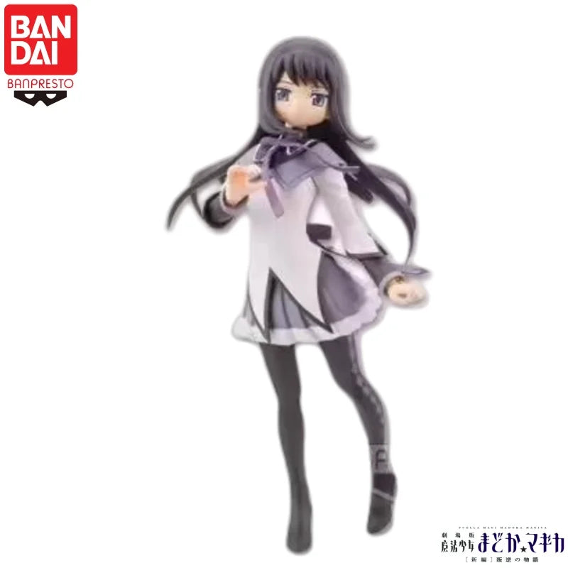 In Stock Original Bandai Banpresto Puella Magi Madoka Magica Akemi Homura Action Figure Doll Brand New Boxed Model New Boxed