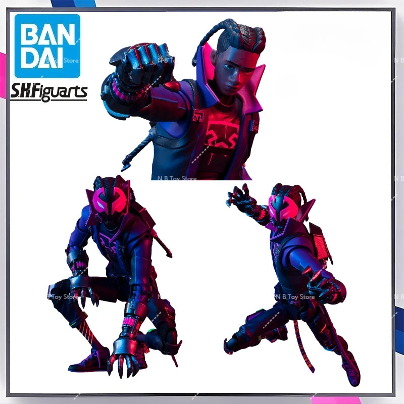 【100% Original】BANDAI Spider-Man: Across The Spider-Verse - Miles G. Morales - S.H.Figuarts Garage Kit Anime Cartoons Gifts Toys