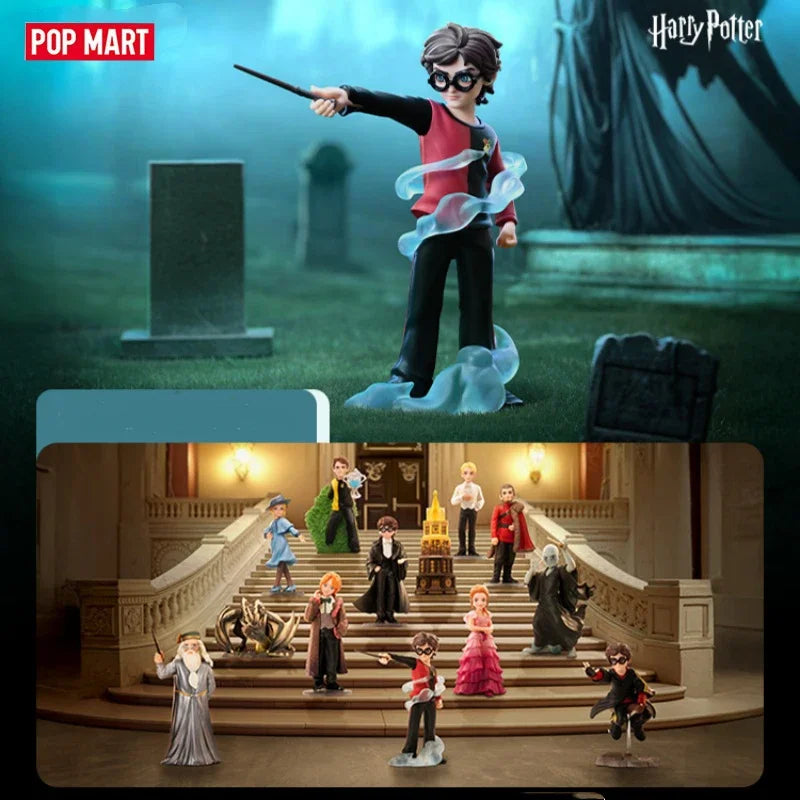 POP MART HARRY POTTER AND THE GOBLET OF FIRE Series Blind Box Toys Kawaii Anime Action Figure Surprise Mystery Box Dolls Girls