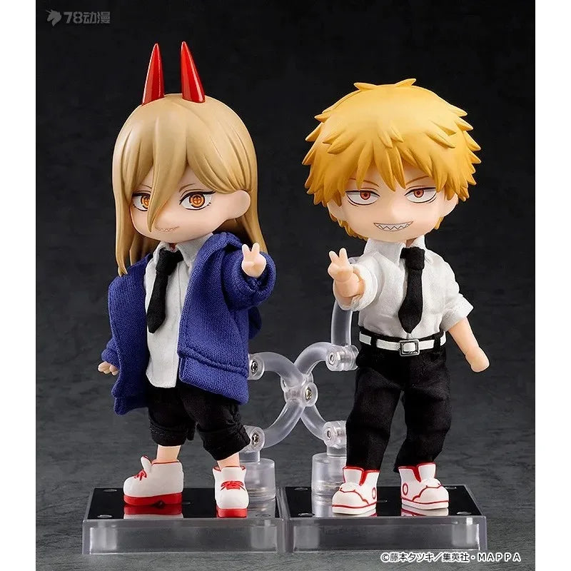 GSC Original Nendoroid Chainsaw Man Series Denji/Power PVC Articulated Collectible Action Figure Display Model Gift for Boys