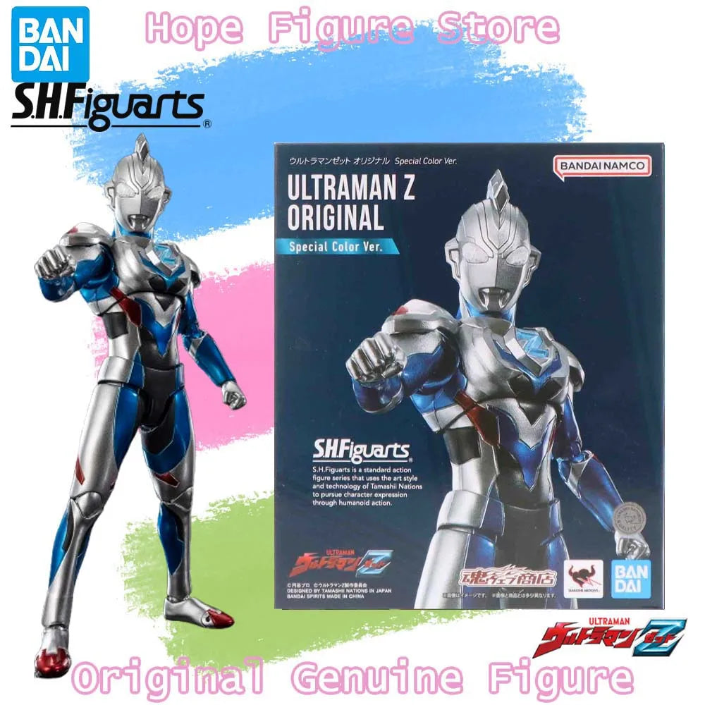 In Stock Genuine Bandai Shfiguarts Ultraman Z Zett Figure Anime Action Model Toy