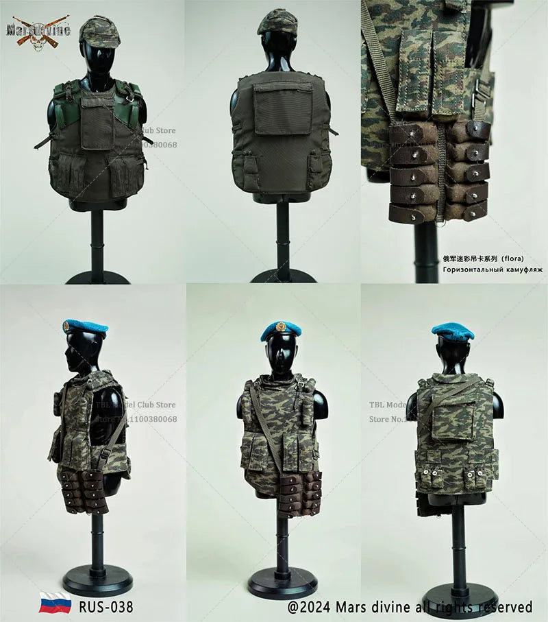 In Stock Marsdivine RUS-038 1/6 Scale Russia Soviet Camouflage Combat Uniform Set Fit 12'' Male Solider Action Figure Body Doll