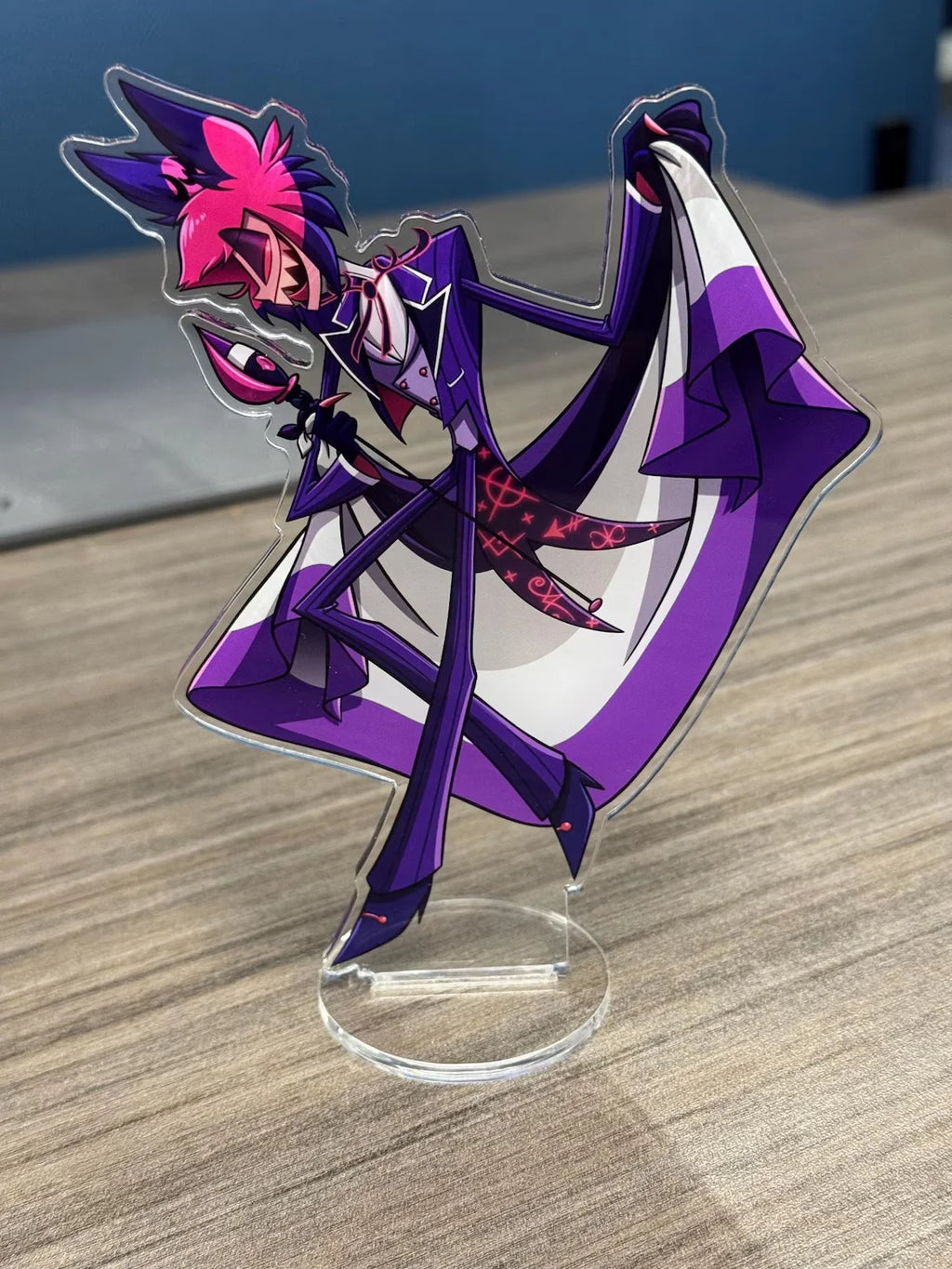 Acrylic Standing Plates 15cm Acrylic Standing Plates for Kimono version Hazbin Hotel Alastor 3 Vees Charlie Desktop Ornament