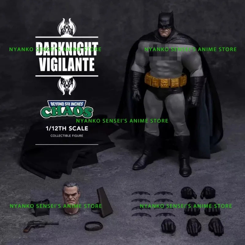 CHAOS 002 Batman DARKNIGHT VIGILANTE The Dark Knight Returns 1/12 Soldier Action Figure Anime Models Toy Doll Collectible