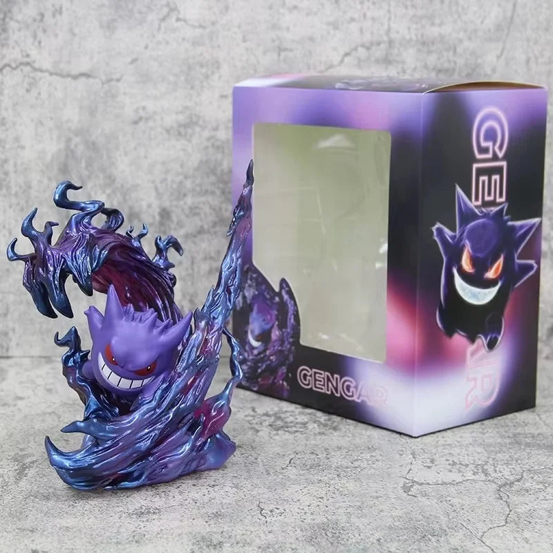 Neu auf Lager 18 cm Anime Pokemon Gengar Ghost Claw Actionfigur Spiel Statue Sammlerstück Kawaii Modell Weihnachtsgeschenke Puppen Spielzeug