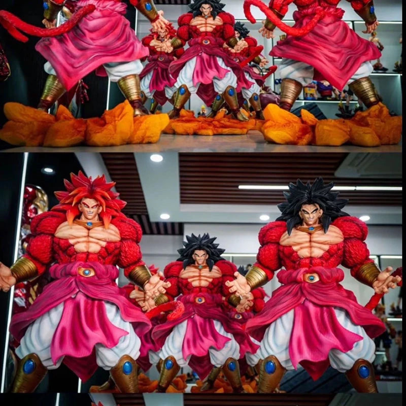 50cm DX Dragon Ball Z Figurine Super Saiyan 4 Broli Statue Anime Collectible Model Doll Toy Gift Fans Collection Model Ornament