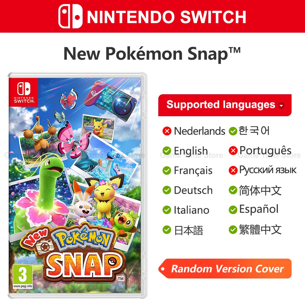 New Pokemon Snap Nintendo Switch Game Deals 100% Official Original Physical Game Card 1 Player for Switch OLED Lite Game Console