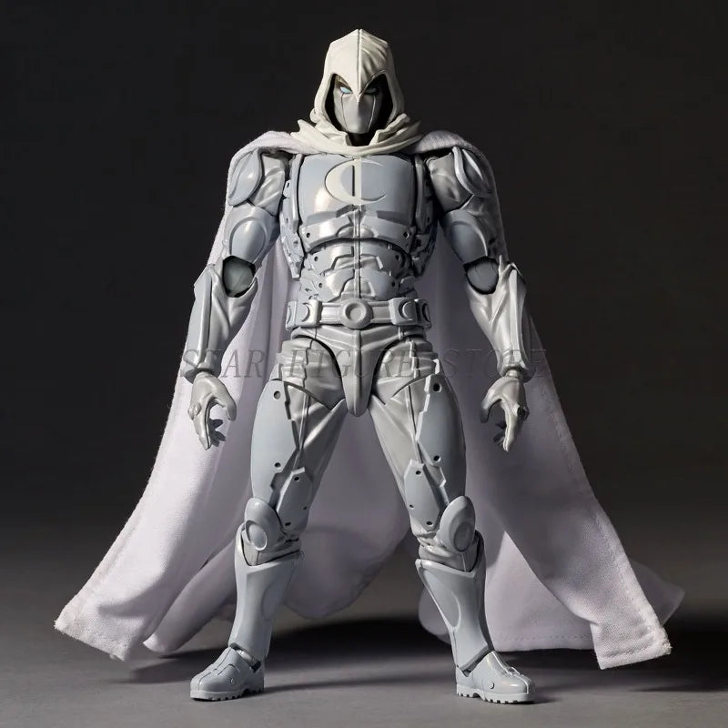 Erstaunliche Yamaguchi Moon Knight Actionfigur PVC Bewegliches Sammlerspielzeug Revoltech Avengers Marc Spector Figur Modell Geschenke