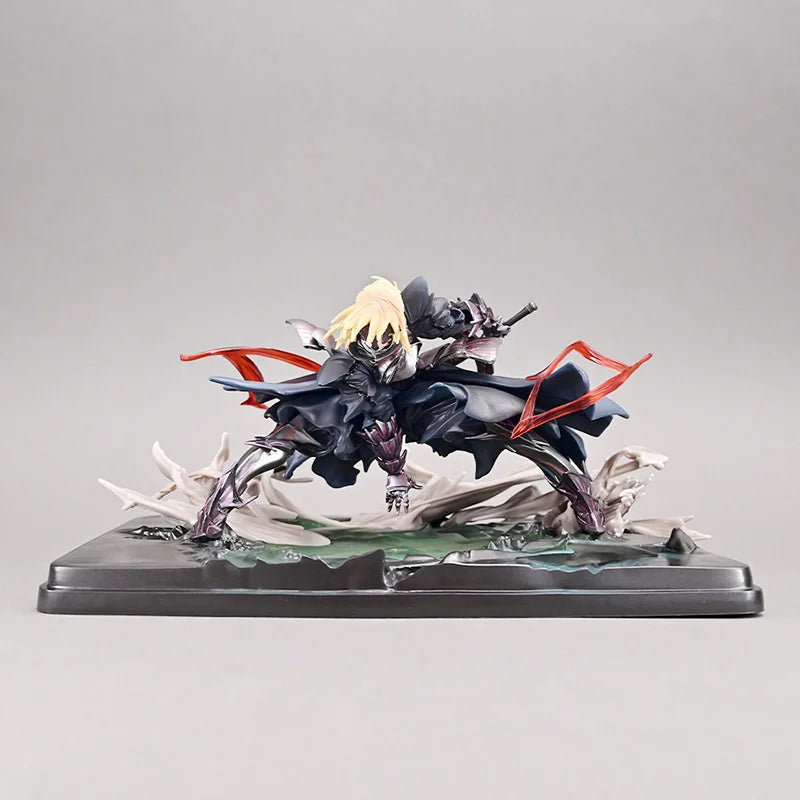 New Original Fatenight Fate Night Black Stubby Saber Gk Fighter Hand-Held Quadratic Element Anime Statue Decoration Model Gift